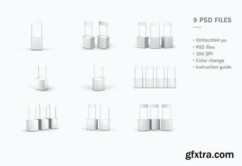 Display Stand Mockup Set TC36LZV