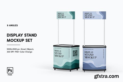 Display Stand Mockup Set TC36LZV