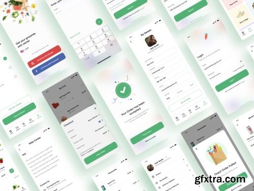 Agrofruit | Groceries App UI Kit Ui8.net