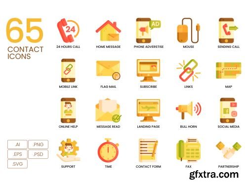 65 Contact Us Icons | Caramel Series Ui8.net
