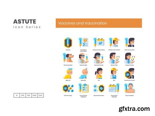 65 Vaccines and Vaccination Icons | Astute Series Ui8.net