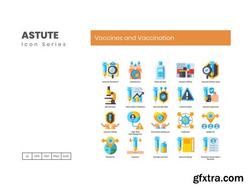 65 Vaccines and Vaccination Icons | Astute Series Ui8.net