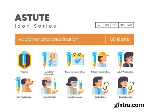 65 Vaccines and Vaccination Icons | Astute Series Ui8.net