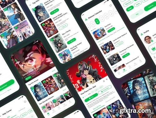 Animax - Anime Streaming App UI Kit Ui8.net