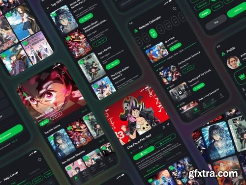 Animax - Anime Streaming App UI Kit Ui8.net