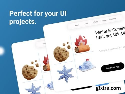 3D Winter Ui8.net3D Winter Ui8.net