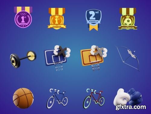 3D Sport And Competition Icon Ui8.net