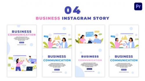 Videohive - Business Communication Flat Vector Instagram Story - 47460251 - 47460251