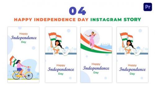 Videohive - Creative Indian Independence Day 2D Character Instagram Story - 47460416 - 47460416