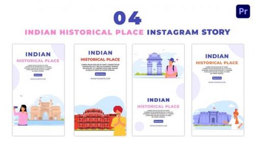 Videohive - Indian Historical Tourist Place Premium Vector Instagram Story - 47460783 - 47460783