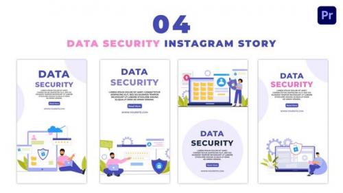 Videohive - Creative Data Security Flat Vector Instagram Story - 47461724 - 47461724