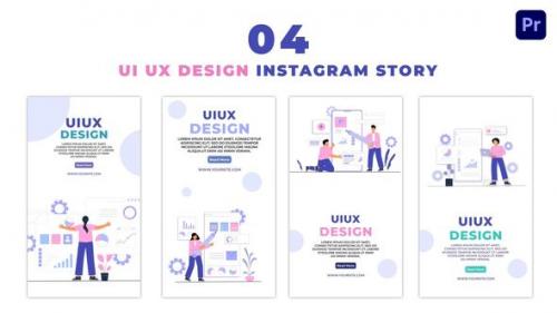 Videohive - Creative UI UX Design 2D Character Instagram Story - 47464570 - 47464570
