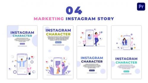 Videohive - Eye Catching Instagram Marketing Vector Instagram Story - 47464674 - 47464674