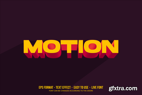 Motion 3D Text Effect 6QF8AUJ