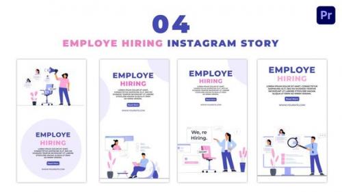 Videohive - Animated Employee Hiring 2D Character Instagram Story - 47464726 - 47464726