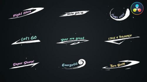 Videohive - Brush Scribble titles [Davinci Resolve] - 47471849 - 47471849