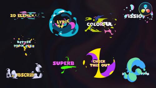 Videohive - Colorful Lyric titles [Davinci Resolve] - 47472049 - 47472049