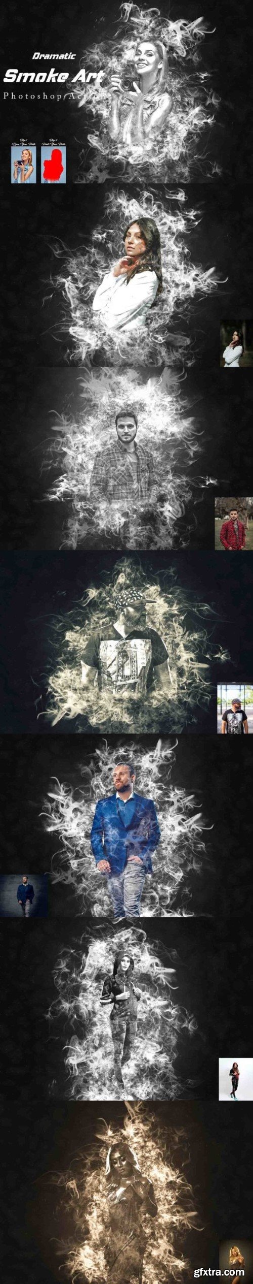 Dramatic Smoke Art Photoshop Action