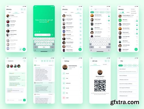 WhatsUp - Chatting App UI Kit Ui8.net