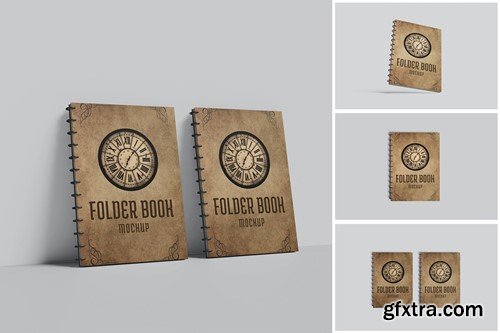 Spiral Folder Book Mockup PGUDP5D