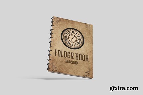 Spiral Folder Book Mockup PGUDP5D