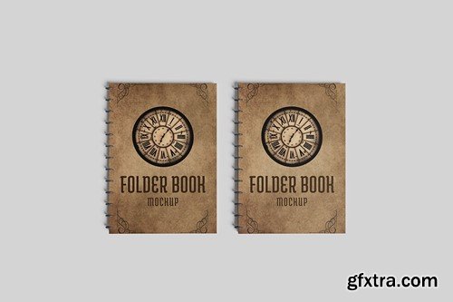 Spiral Folder Book Mockup PGUDP5D