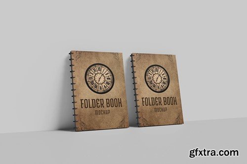 Spiral Folder Book Mockup PGUDP5D