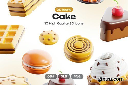 Cake 3D Icons S8FP8G7