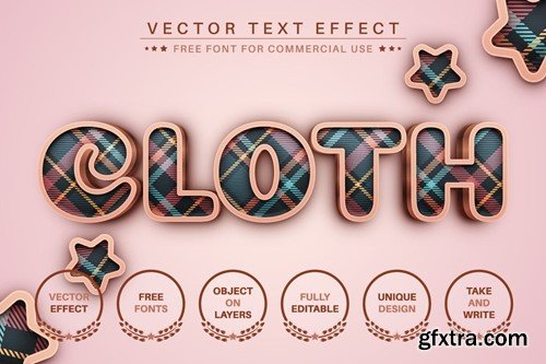 Tartan - Editable Text Effect, Font Style FXTV29Q