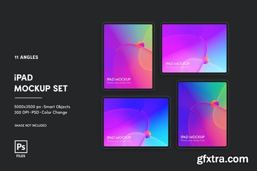 iPad Mockup Set 5VCZ3XU