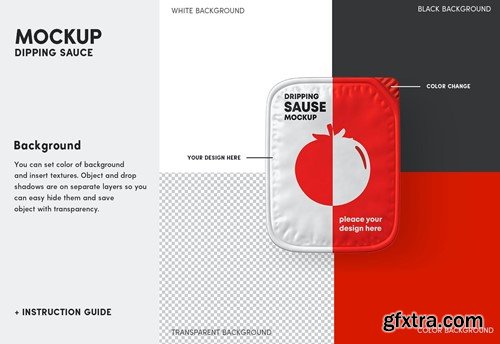 Dipping Sauce Mockup Set A3W32TA