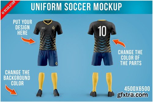 Soccer Uniform Mockup US3AFKN