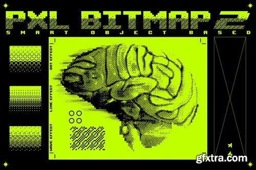 Pxl Bitmap 2 - Photoshop Effect J99SUWH