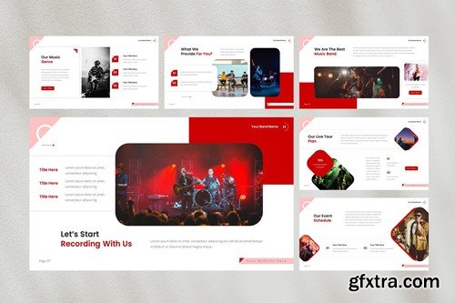 Rytme — Musical Band Powerpoint Template 86B87LJ