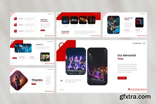 Rytme — Musical Band Powerpoint Template 86B87LJ