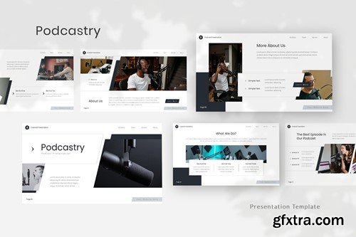 Podcastry — Podcast Powerpoint Template 6LE49Q4