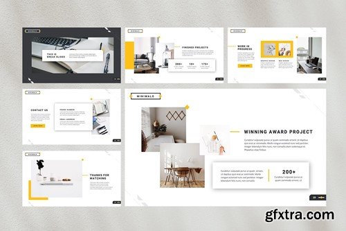 Minimalo — Minimal Portfolio Powerpoint Template 9PZ6NDA