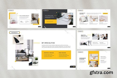 Minimalo — Minimal Portfolio Powerpoint Template 9PZ6NDA