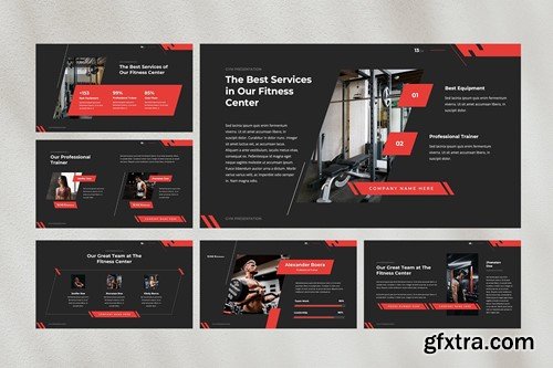 Gymbest — Gym Powerpoint Template FHBZZR3