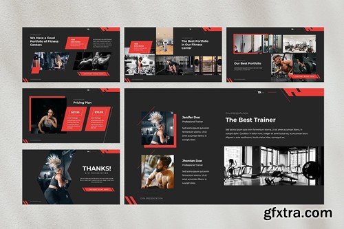 Gymbest — Gym Powerpoint Template FHBZZR3