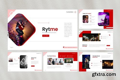 Rytme — Musical Band Keynote Template JBPN6TQ