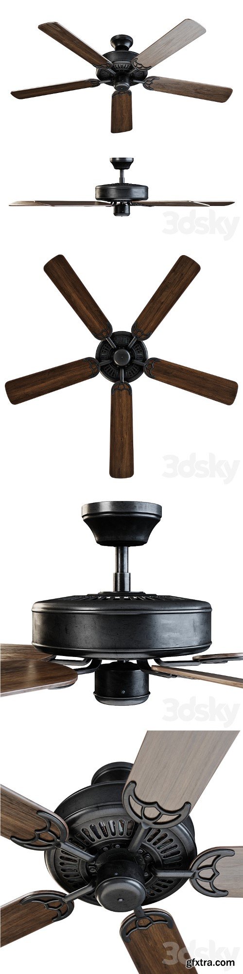 ALOHA Brown ceiling fan