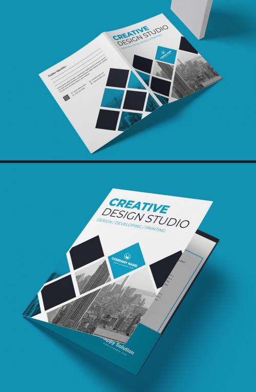 Studio Presentation Folder Design Layout Template 566557234