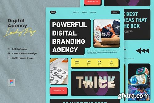 Digital Agency Landing Page - Maxim XRG7QZP