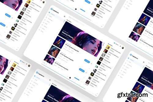 Music Dashboard UI Kit WYPJCR9