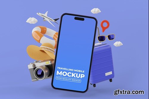 Travelling Mobile Mockup MDFVY9C