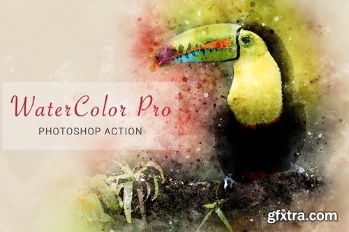 Watercolor Pro Photoshop Action TNBUYJR