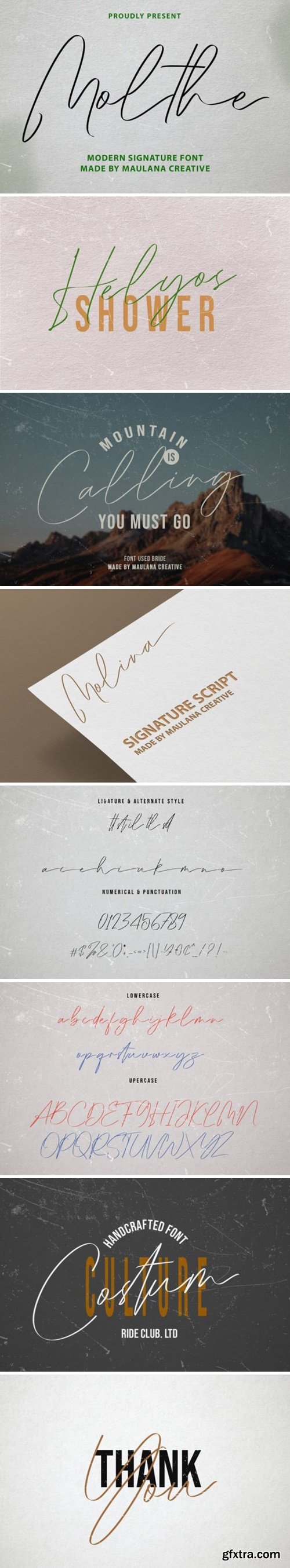 Molthe Modern Signature Font