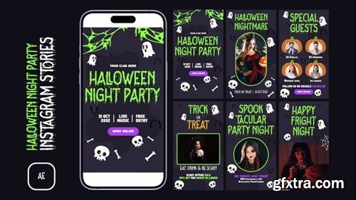 Videohive Halloween Night Party Instagram Stories 47472533