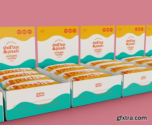 Shelf Box Packaging Mockup HBP2CS2